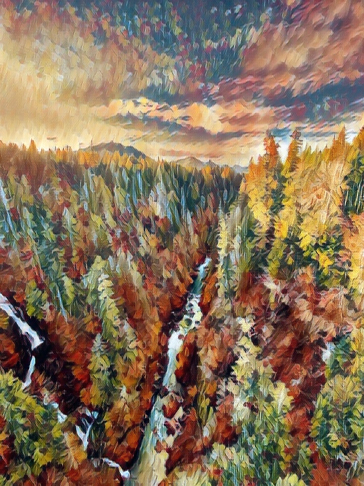 Autumn Serenity: Paint by Numbers Kit for Nature Lovers