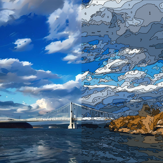 Experience the Beauty Of Narrows Bridge– DIY Paint by Numbers Kit for All Skill Levels