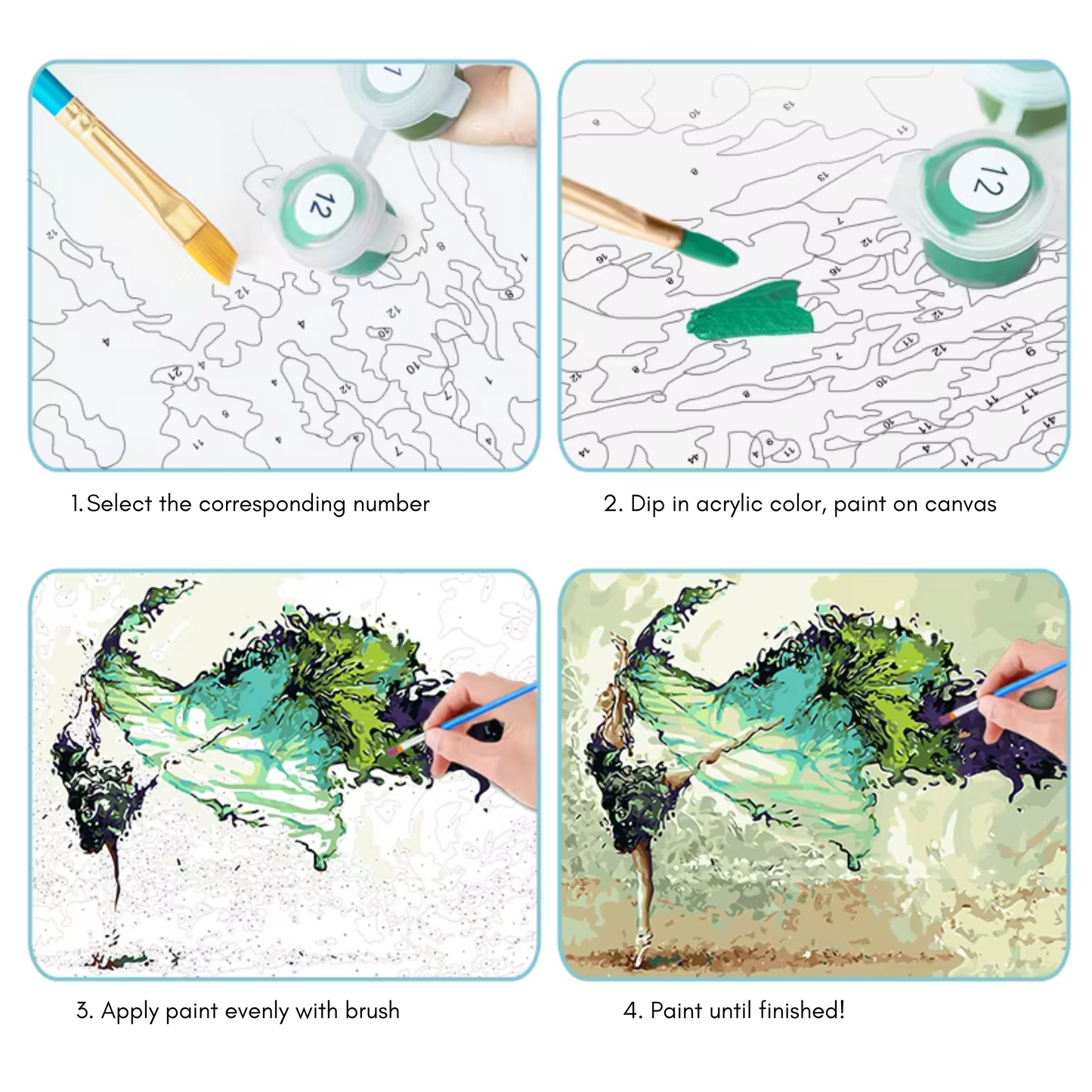 Autumn Serenity: Paint by Numbers Kit for Nature Lovers